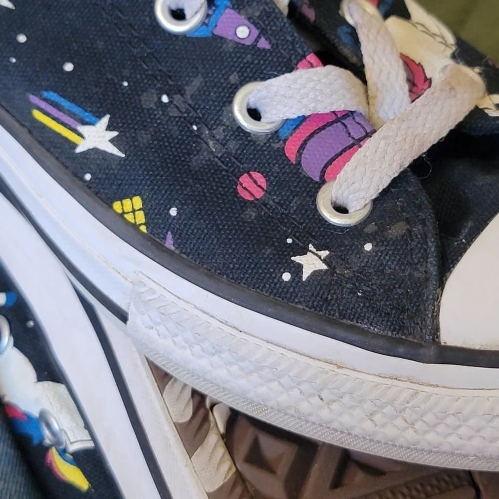 Converse Low Top Unicorn Unicons Black Lace Up Sneakers Shoes Kids Unisex CTAS 4